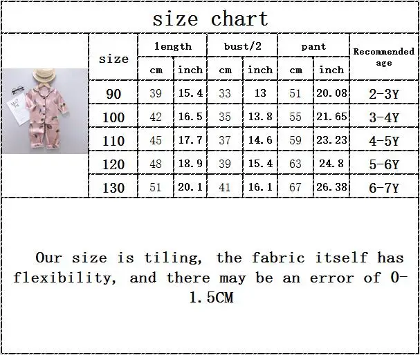 

Kids Baby Girls Boys Spring Full Sleeve Print Sleepwear Clothes Set Single-breasted Tops Shirt Long Pants Pajamas 2pcs 2-7Y
