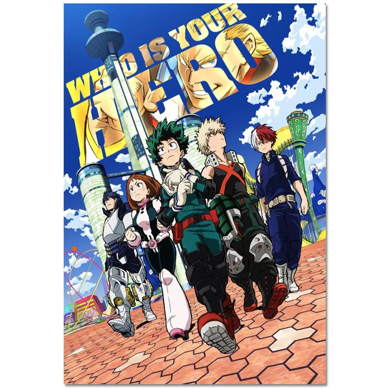 

My Hero Academia Canvas Poster Wall Decals Art Canvas Fabric Cloth Poster Custom Home Decor 30X45cm 2020.6.15