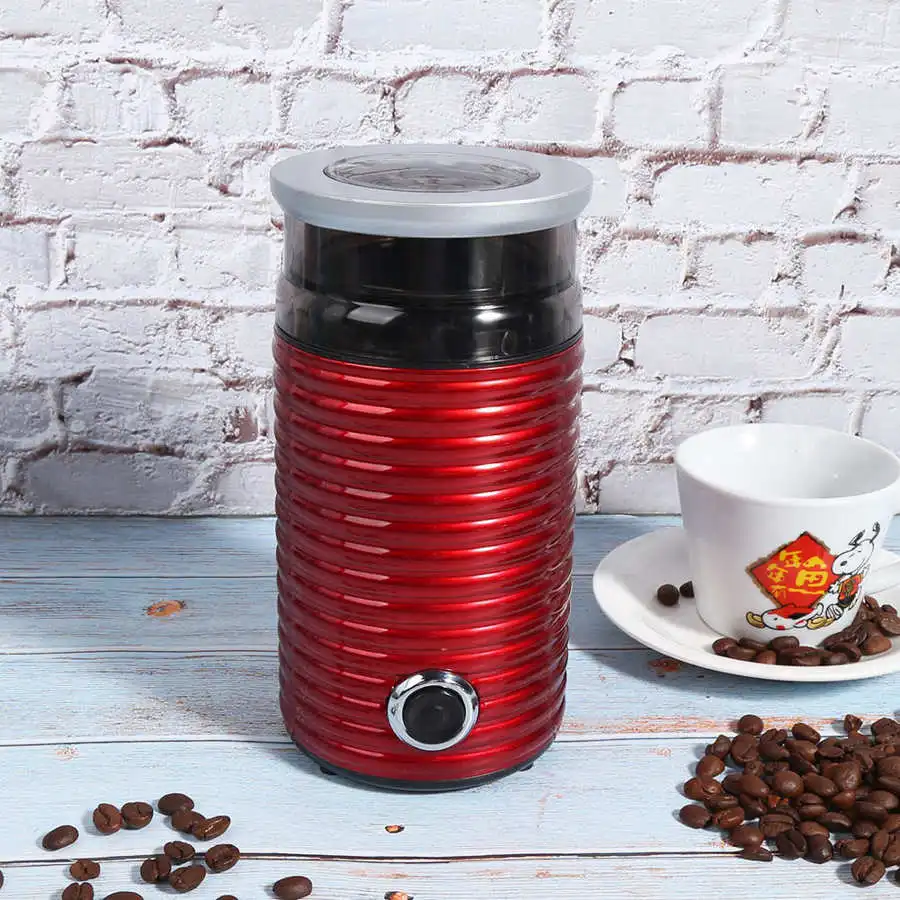 Электрическая кофемолка 300 Вт мощная для дома зерен трав орехов двойное лезвие