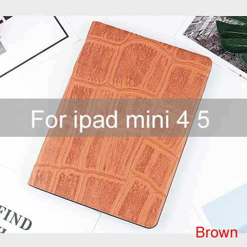 For mini 4 5 Essidi для ipad mini 5 4 3 2 1 кожаный чехол Smart Wake Sleep подставка для планшетного компьютера защитный чехол рукав для ipad mini 1 2 3 4 5 - Цвет: For mini 4 5