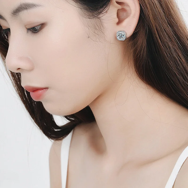 MEETSOFT модные серьги-гвоздики из стерлингового серебра для женщин дизайнерские