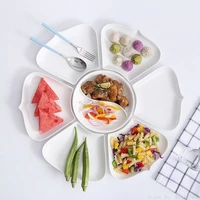 creative ceramic platter irregular snack plate fruit and vegetable plate kitchen utensils dinner plate set 579 pieces