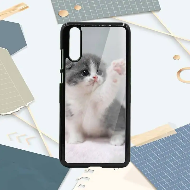 

Lovely cat animal Phone Cases PC For Samsung galaxy S note 8 9 20 10 e lite2019 plus pro ultra