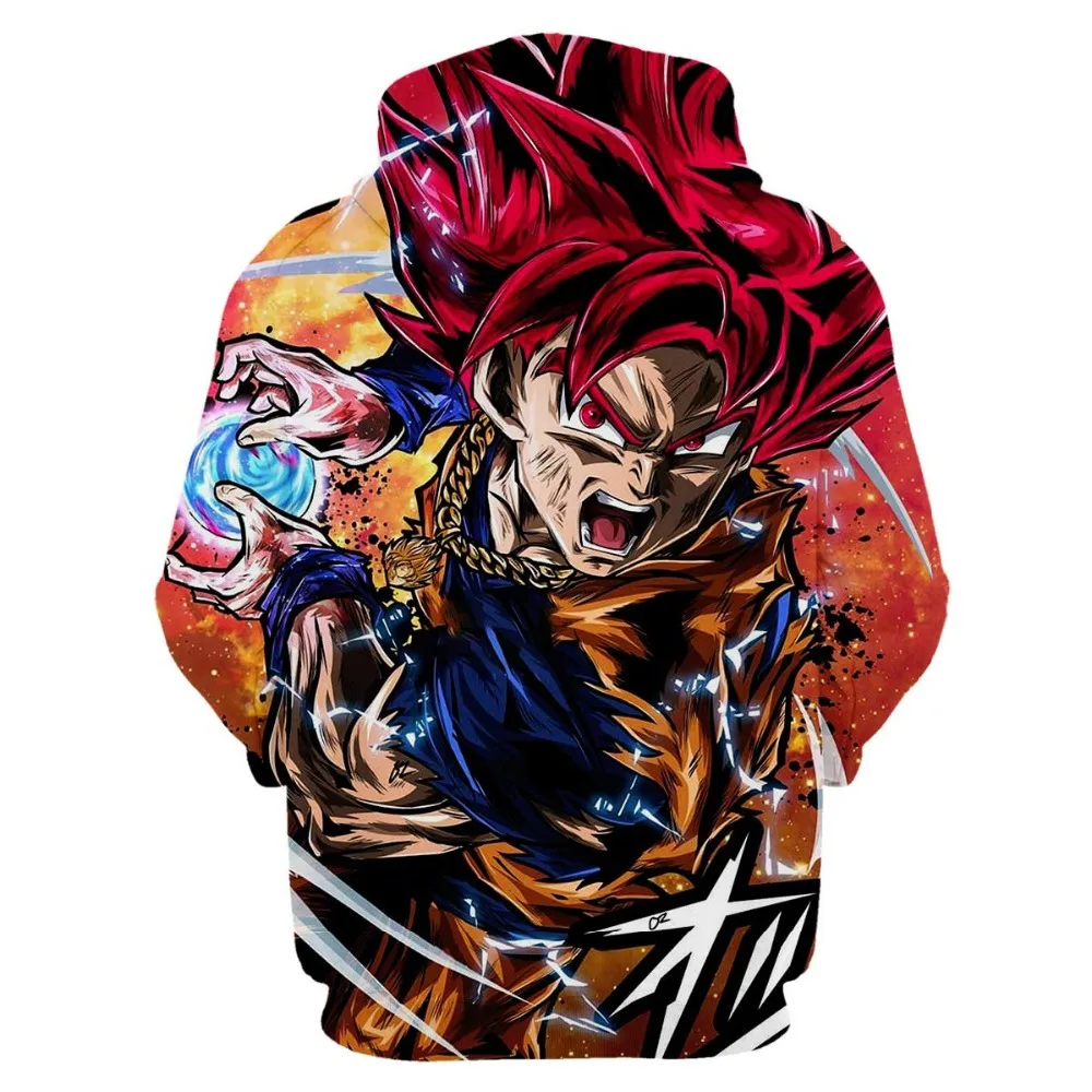 Аниме Dragon Ball Z толстовки с капюшоном и карманами Kid Goku 3D толстовки пуловеры с капюшоном для мужчин и женщин верхняя одежда новые толстовки с капюшоном