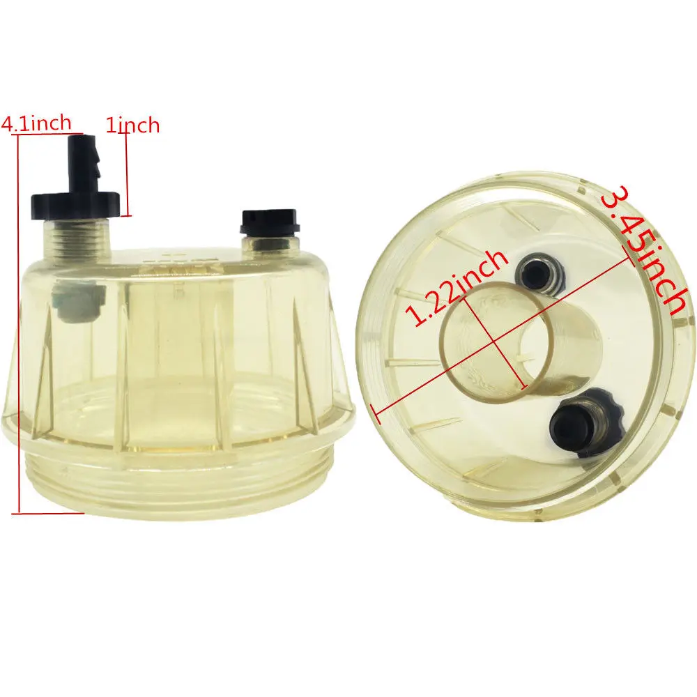 Топливный/водоотделитель фильтр чаша Замена для Wix WF10137 Racor S3225 S3226 S3207 S3238 серии |