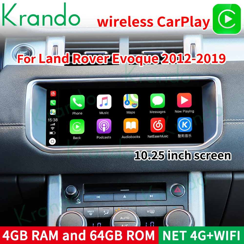 $637.00 Krando Android 10.0 Car Radio For Range Rover Land Rover Evoque LRX L538 2012-2018 Multimedia Player Audio Head Unit Carplay