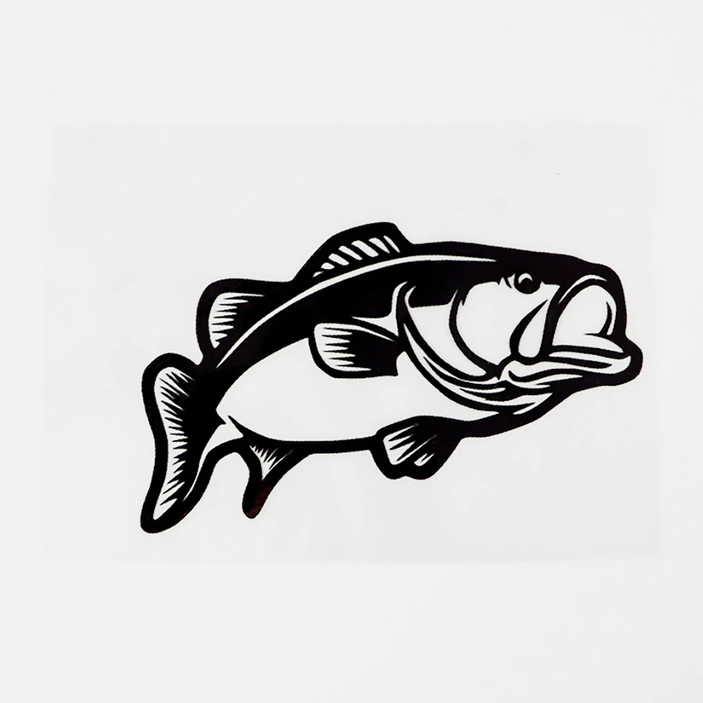 

Funny Fish Style Car Sticker Accessories Car Styling Decal Vinyl Car Window Cover Scratches Waterproof PVC 13cmx9cm