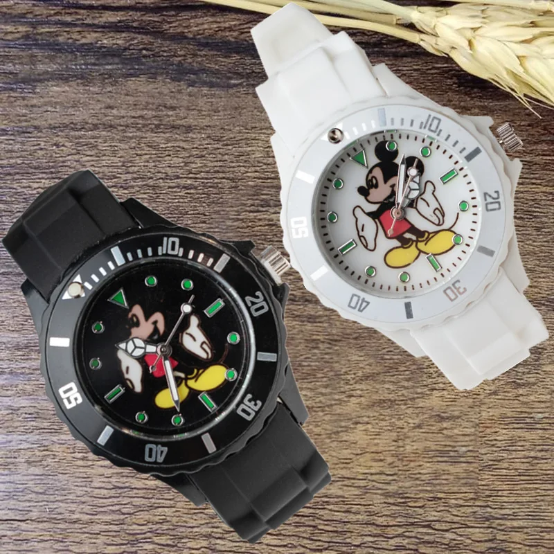 Детские кварцевые наручные часы с Микки Маусом подарок для детей мальчиков и
