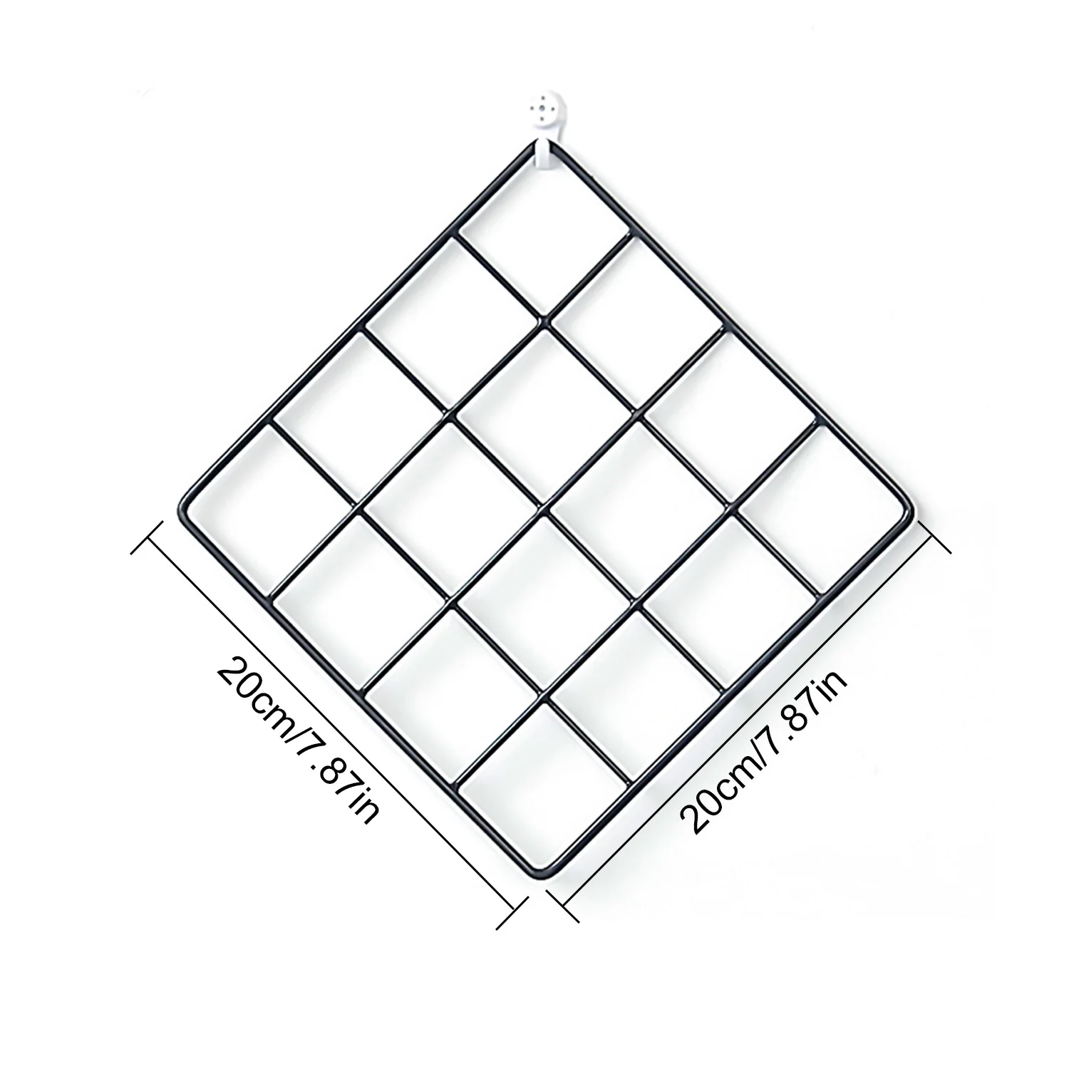 2 шт. элегантная квадратная железная металлическая сетчатая фоторамка настенная