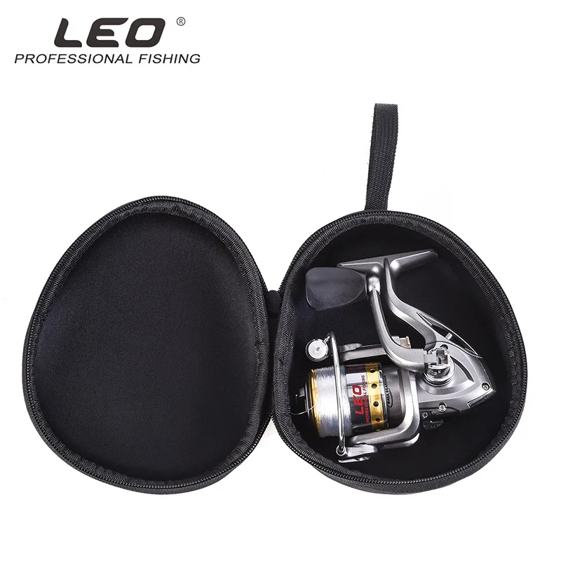 

Fishing Reel Bag Portable Single Layer Black Fishing Reel Case Lure Hook Bait Buoy Storage Case Outdoor Fishing Storage Bag