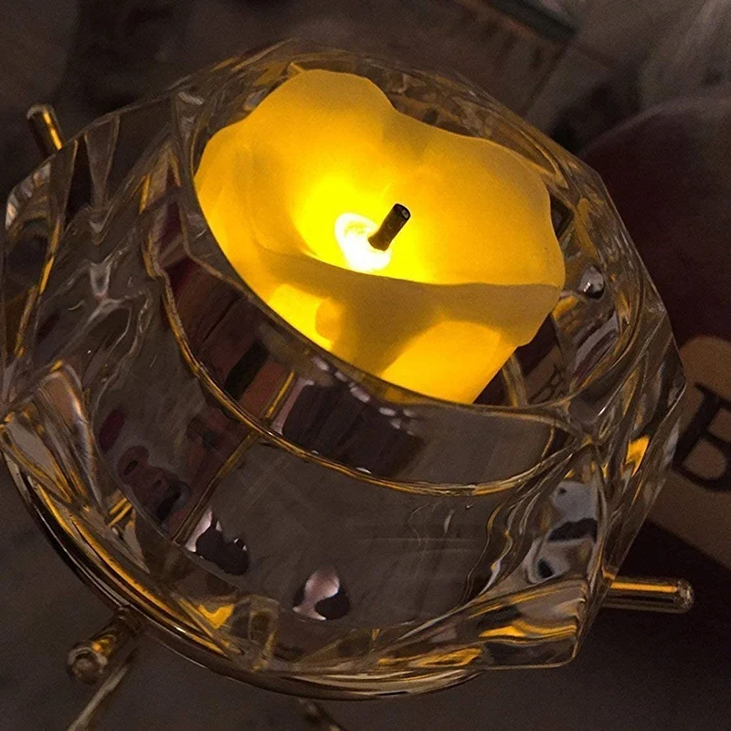 

LED Candles Light, Battery Operated Tea Candles, Flameless Flickering Electric Candles with Timer for Home Decor