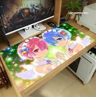 relife in a different world from zero rem ram customized mouse pad anime laptop mice mat tablekeyboard mat anti slip playmat