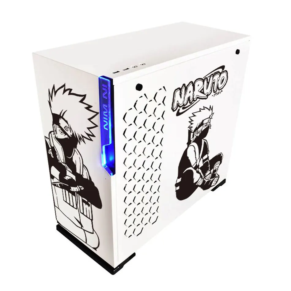 Uzumaki Anime Stickers for PC Case Cartoon Decor Decal ATX Mid Tower Computer Waterproof Easy Removable Hollow Out |