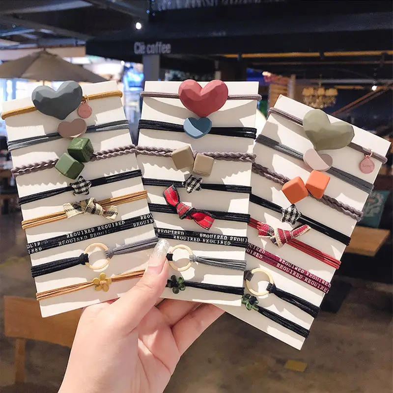 Нейлоновые эластичные резинки для волос женщин базовая прическа держатель