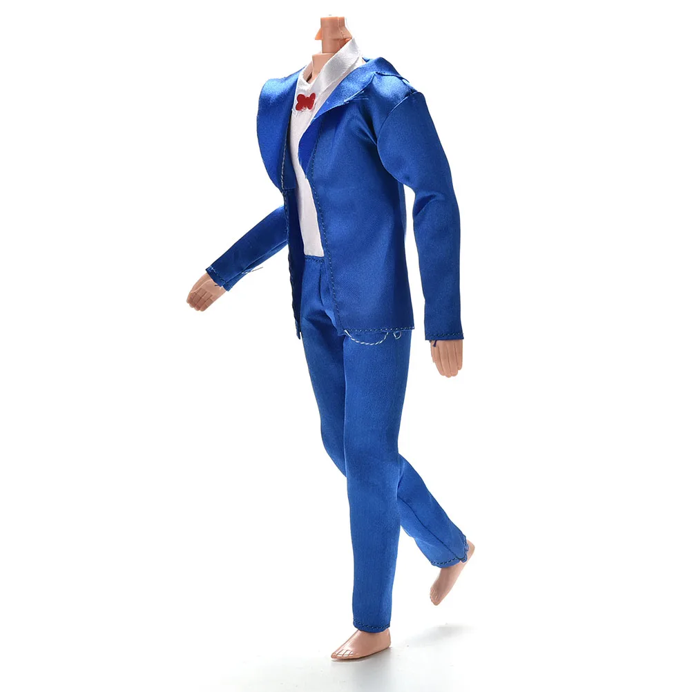 1 комплект высокое качество синий цвет пальто рубашка брюки костюм для куклы