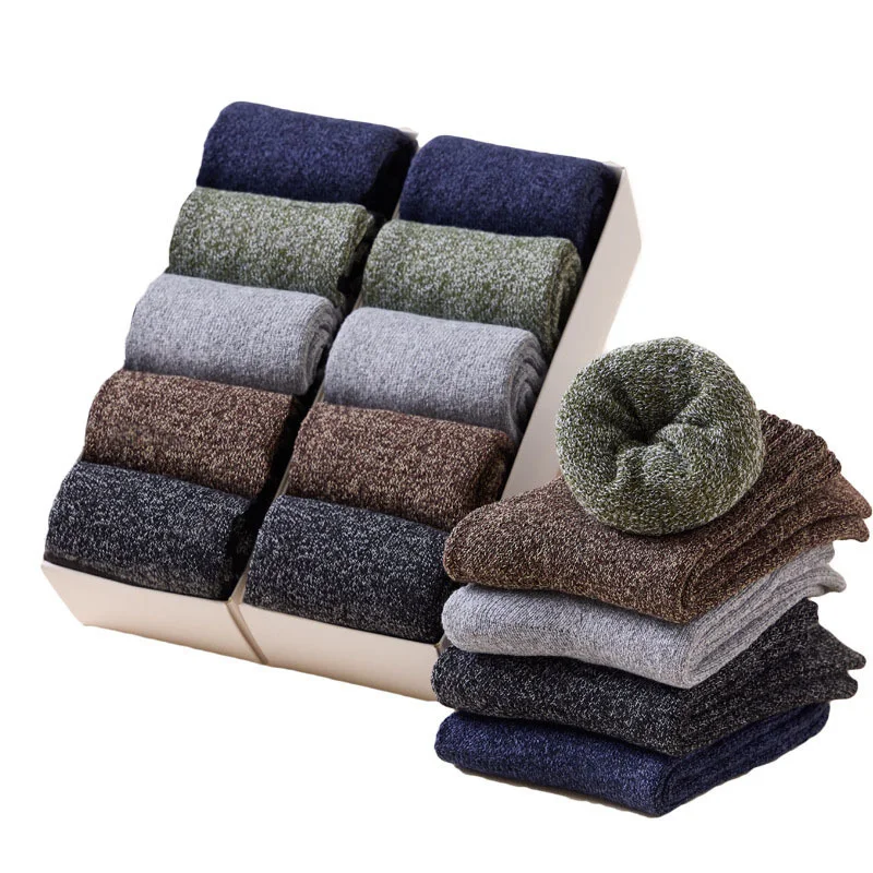 Носки мужские шерстяные утепленные 5 пар размеры 38-45 | Мужская одежда