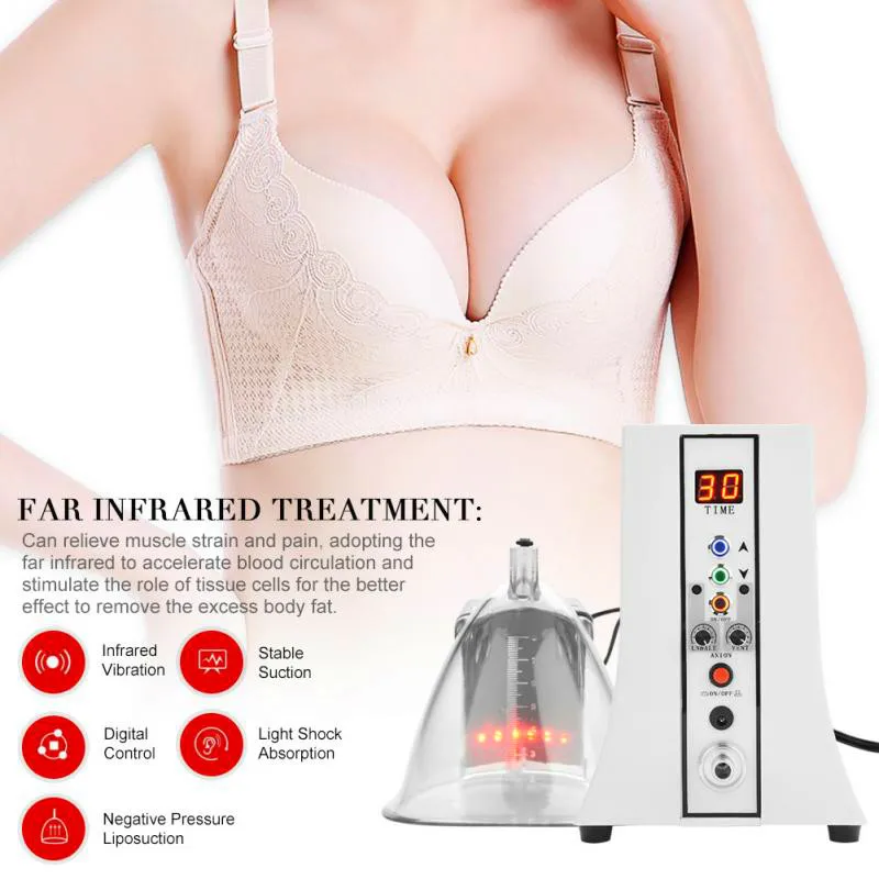 

Breast Enlargement Vacuum Therapy Cup Breast Sucking Bust Enhancer Body Massage Lymphatic Detoxification Salon Beauty