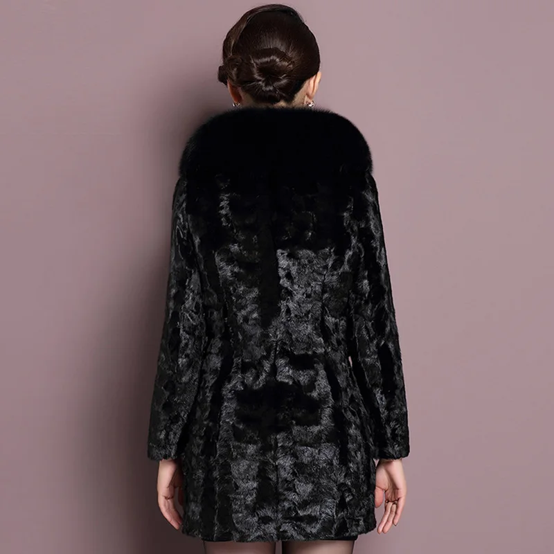 2020 пальто из искусственного меха с длинным рукавом для женщин размера плюс