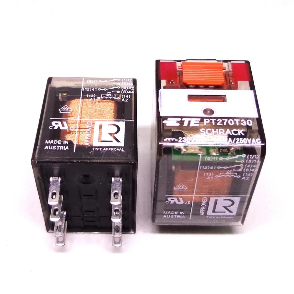 Для SCHRACK TE подключения PT270024 24VDC PT270T30 230VAC 2CO 12A 8PIN реле совершенно новое и