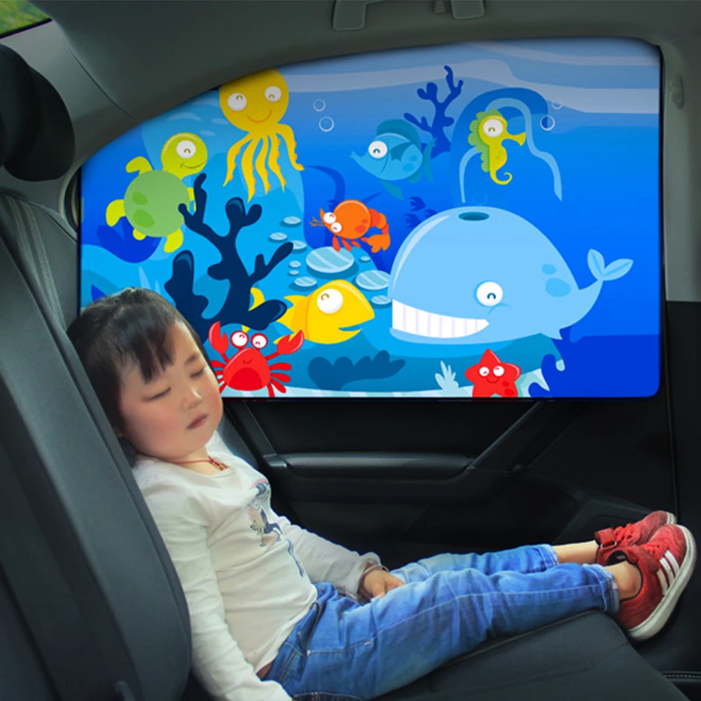 

Universal Car Window Sunshade Cartoon Front Rear Side Window Visor Cover Magnetic UV Protection Sun Visor Car Styling