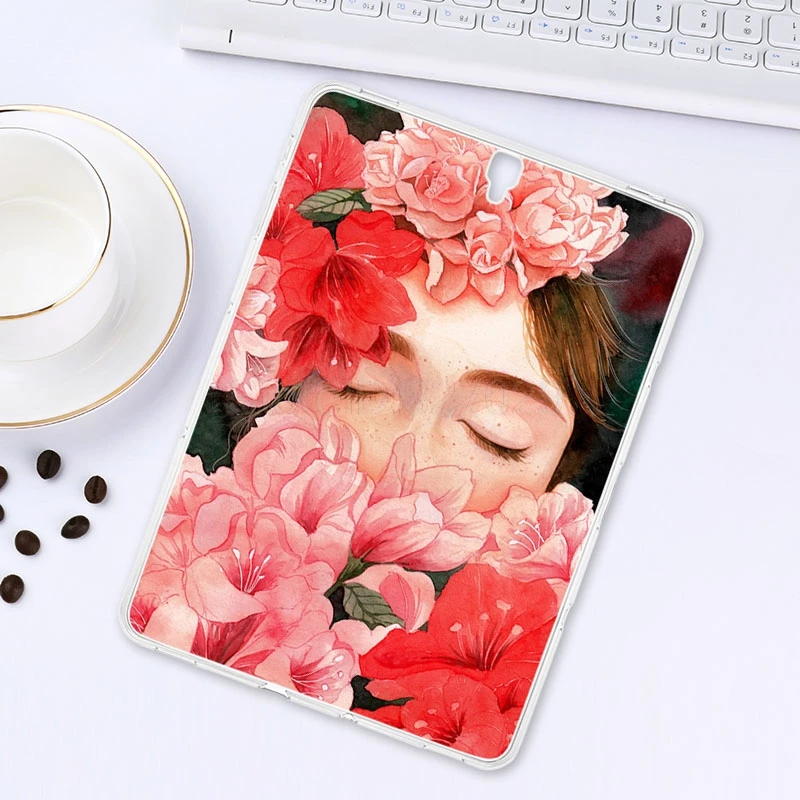 Shockproof Case For Samsung Galaxy Tab S3 9.7 T820 T825 T825C T829 SM-T820 9.7&quot Cute Painted Silicone Protector Back Shell | Компьютеры