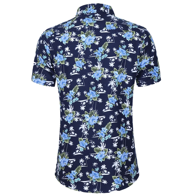 

2020 Summer New Fashion Short-sleeved Digital Fashion All-purpose Men's Large-size Printed Shirt