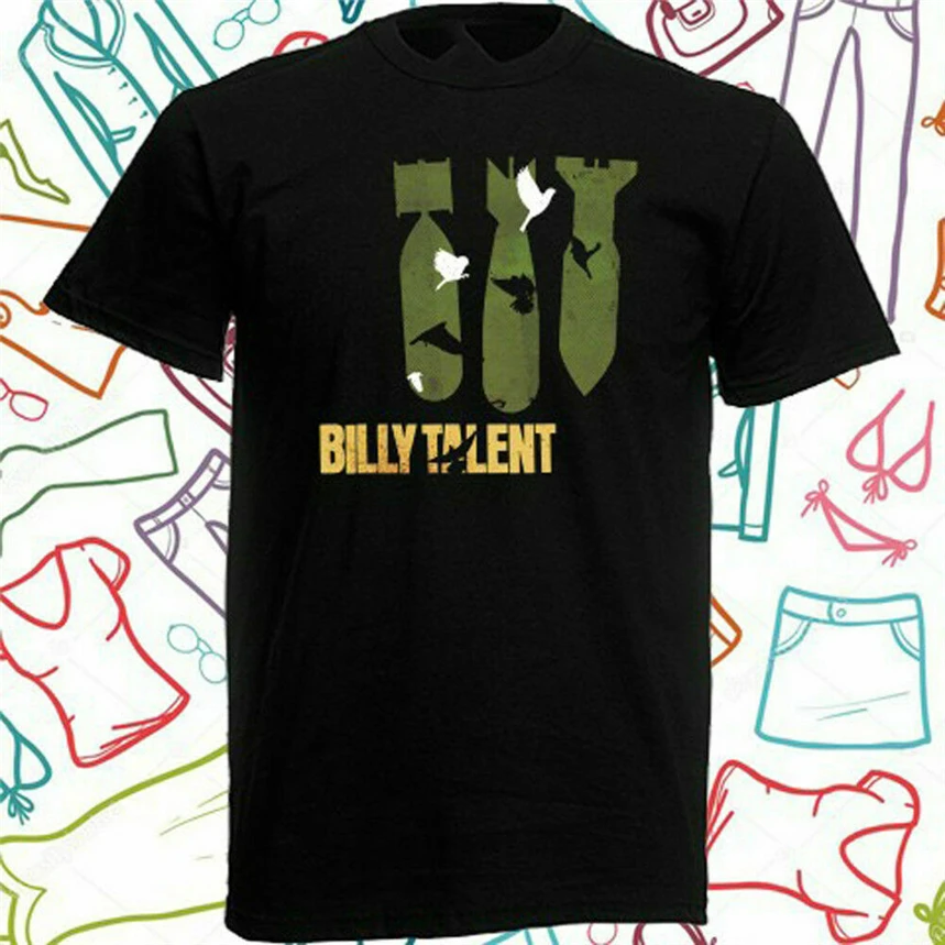 Neu 0708-Billy Talent Iii Album Логотип рок-группы футболка размер sizфутболка из дышащей ткани |