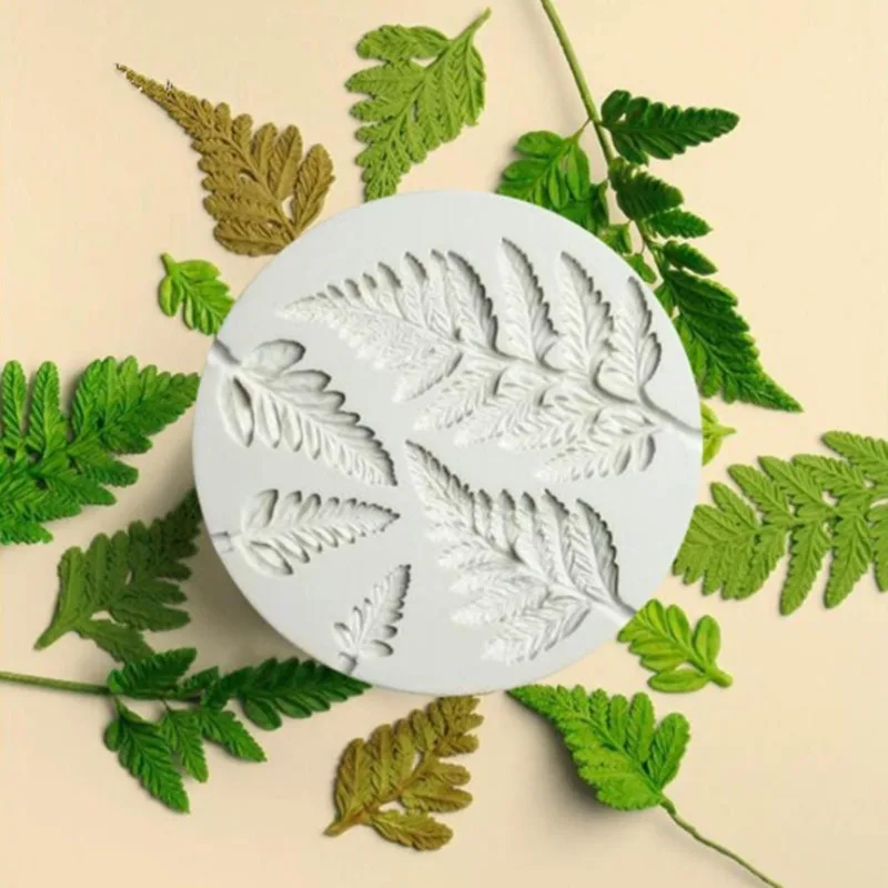 

3D DIY Fern Leaf Silicone Cake Mold Kitchen Fondant Cupcake Chocolate Baking Tool Pastry Tools tray mold