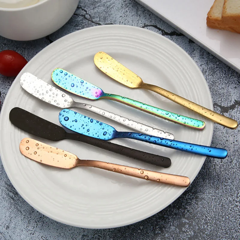 Длинные ручки 304 нержавеющая сталь нож для масла Джем масло шпатель кухонный