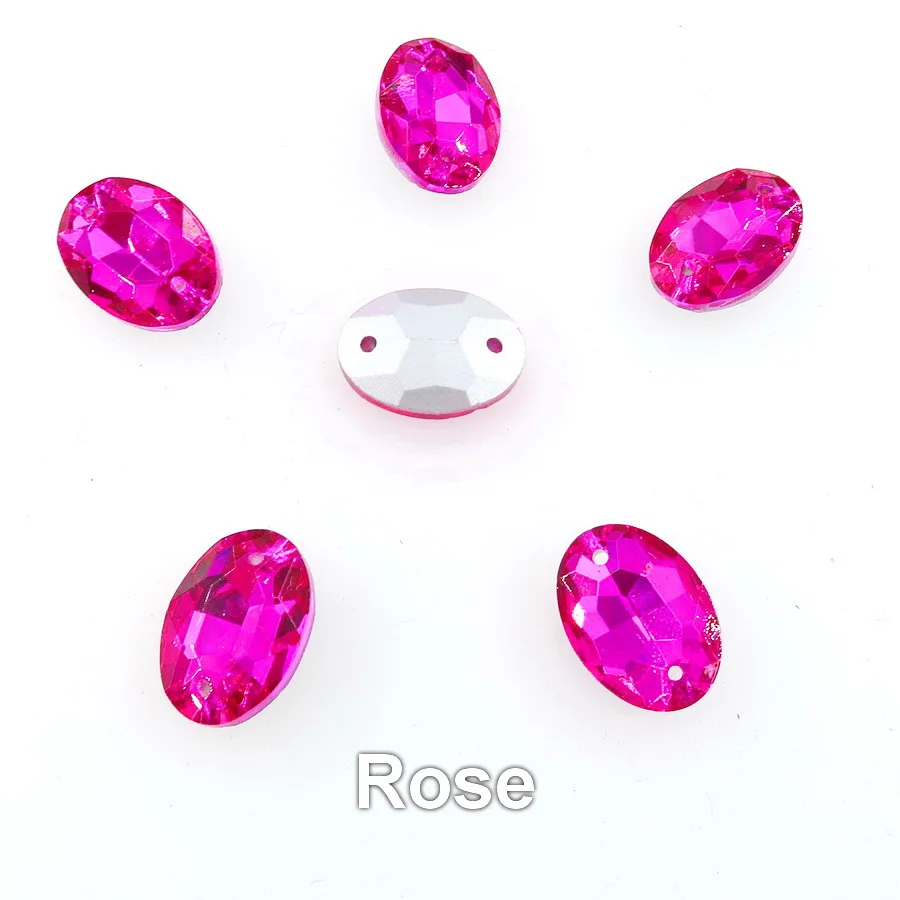 Стразы овальной формы с двумя отверстиями хрустальные стразы бусинами для