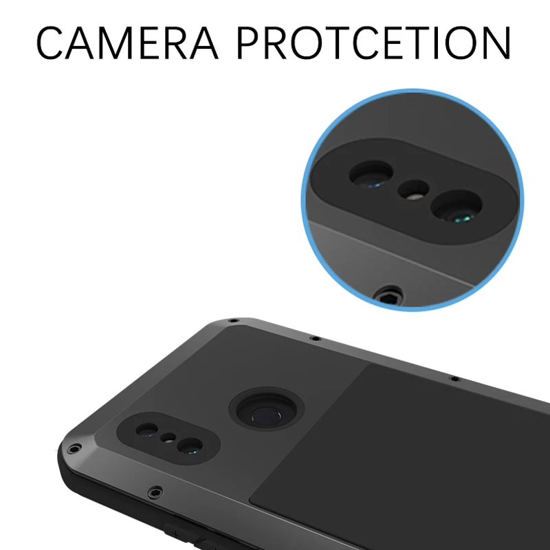 Shockproof Aluminum Metal Case For Xiaomi Mi Max 3 2 Max3 Max2 Phone 360 Full Body Protective Outdoor Sport Shock Armor Cover On | Мобильные
