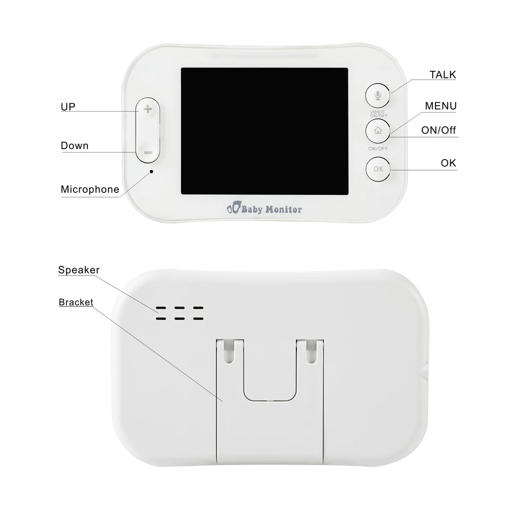 Радионяня 3 5 дюйма ЖК-экран Двусторонняя аудио-видео-камера в режиме реального