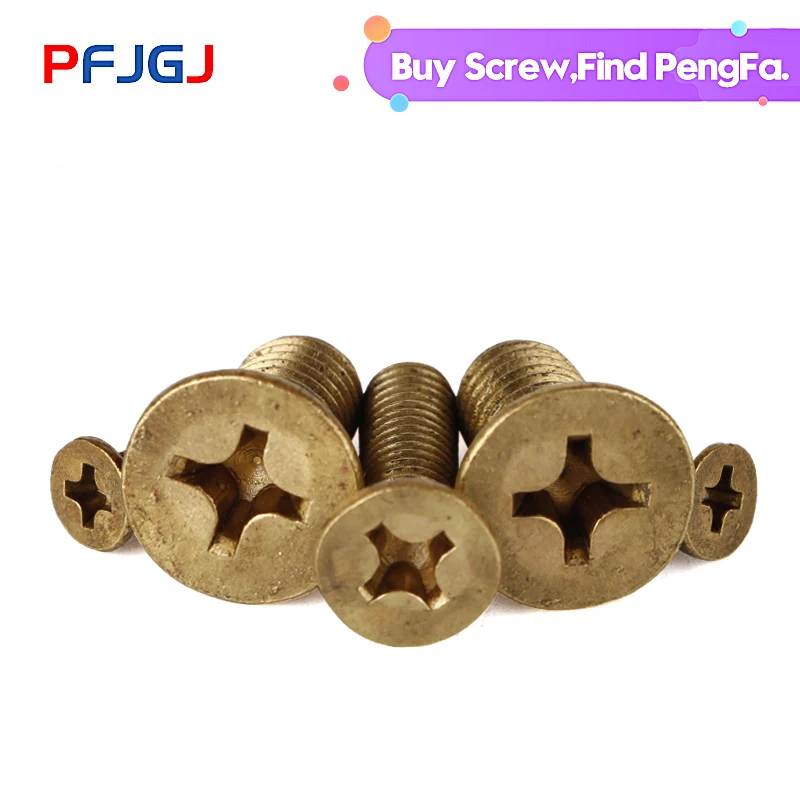 

Peng Fa Grúa de la Cruz de bronce gb819 tornillos planchas de cobre/tornillo de cabeza plana M2M2.5M3M4M5M6M8M10M12