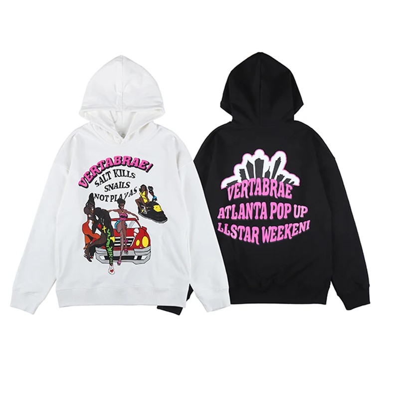 

Oversized clothes Sweatshirts Men's 3D Digital Print Hoodies Warm Black And White Long Sleeve Casual Hooded Pullover Clothes Swe