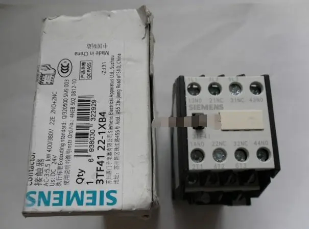 3TF4122 1XB4 3TF41 22 1 шт. Новый в коробке SIEMENS контактор Бесплатная