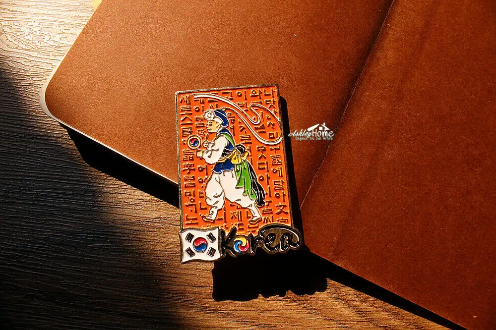 Южная Корея туризма туристические Путешествия Сувенир 3D металлический магнит на