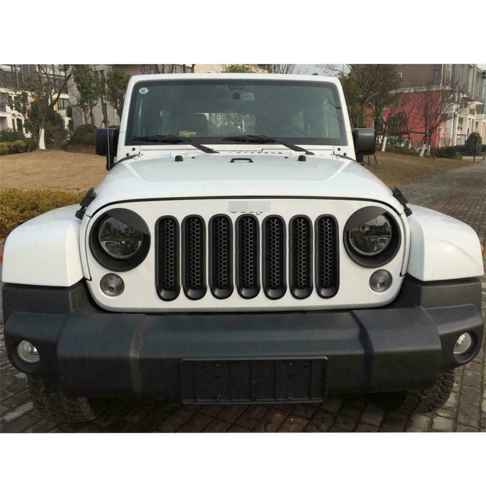 ABS Черная передняя вставки для радиаторной решетки &amp Bird фар покрытие ободок