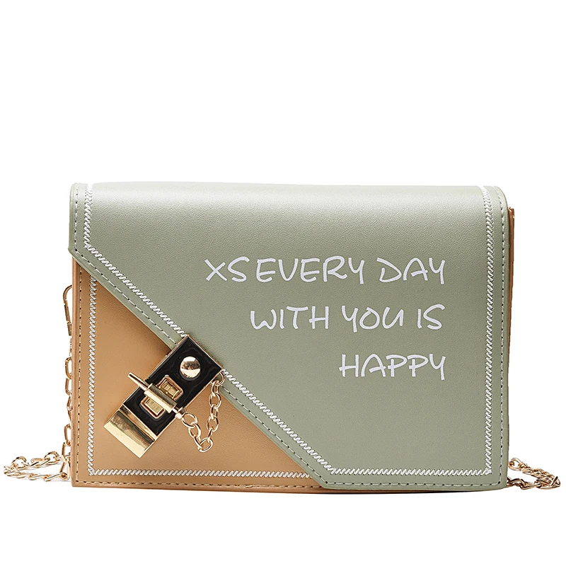 

Qyahlybz chain female small crossbody bags 2021 korean women shoulder bag summer fashion square handbags for women