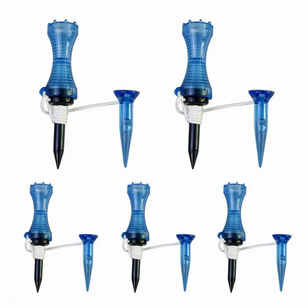 

Hot 5Pcs Mini Low-Resistance Anti-impact Elastic Golf Tee Ball Nail Metal Plastic Nail Golf Trainning Aids Golf Sport Accessory