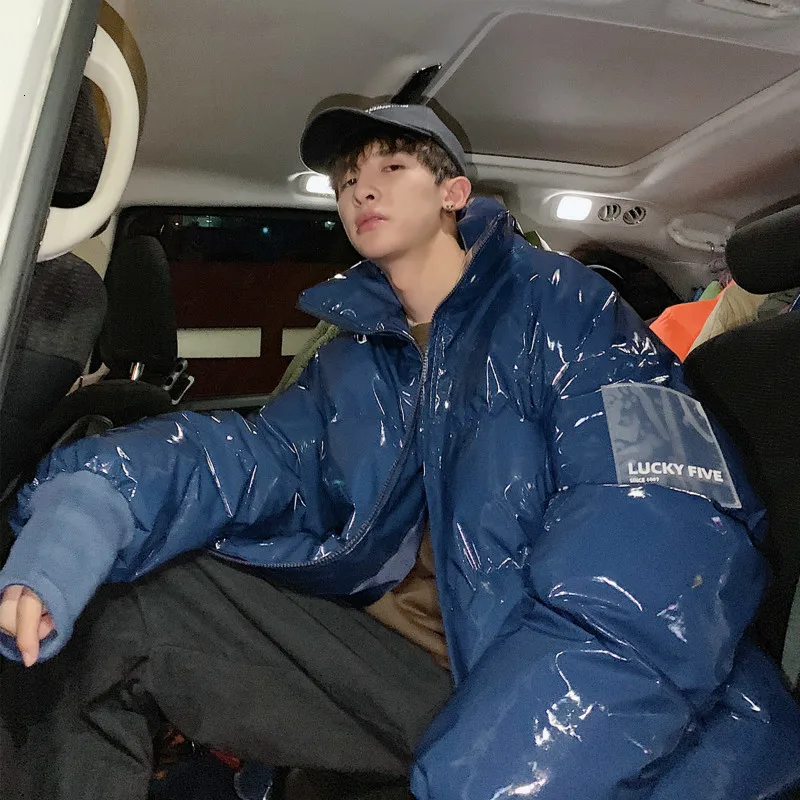 Зимние куртки с воротником-стойкой свободное короткое пальто парная одежда