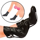 БДСМ мягкий кожаный ботинок, Щенячий патруль, для ползания Профессиональные боксерские перчатки для собаки, манжеты на щиколотке, ремень для ног, щенок, играть ролевая игра секс-игрушка