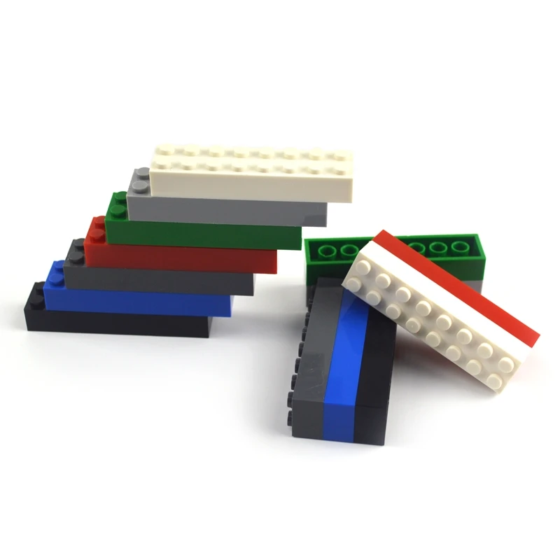 Толстый детали кирпича 2x8 точки DIY строительные блоки Развивающие игрушки