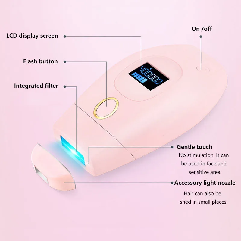 Перманентный IPL эпилятор светодиодный дисплей лазерное удаление волос депилятор