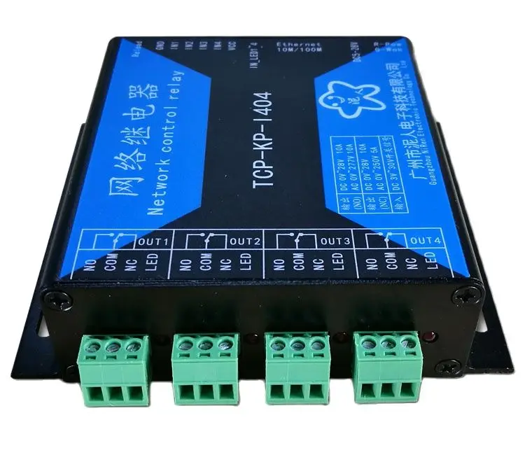 4-полосный TCPIP Ethernet сетевой релейный пульт дистанционного управления IO выход 4