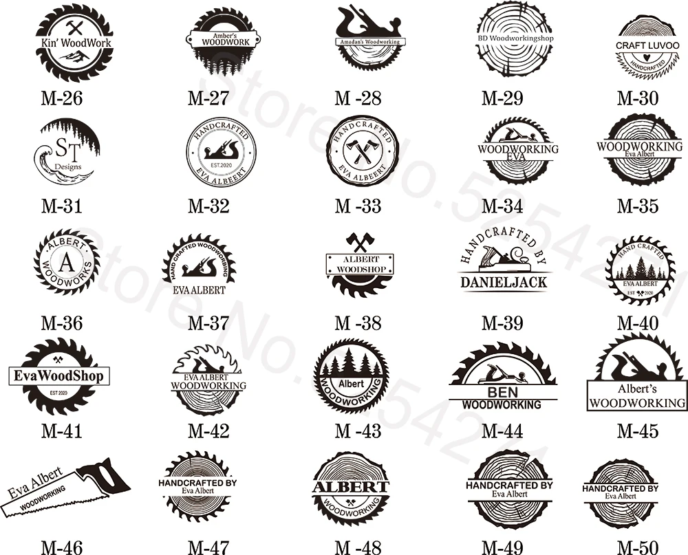 Пользовательский логотип брендинговый Утюг деревянная печать деревянный на