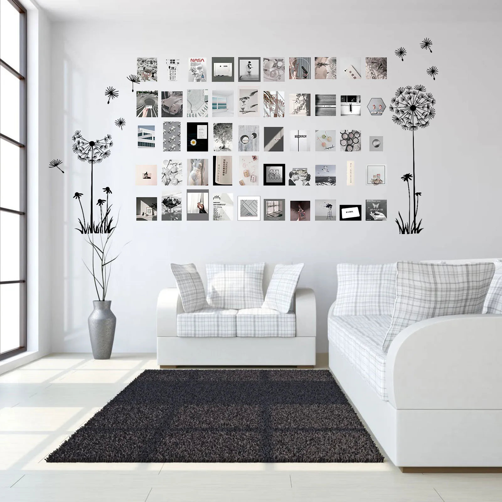 

100Pcs/Set Creative DIY Modern Wall Stickers Kit Teenager Bedroom Decoration Films Landscape Sticker Art Painting Wallpaper