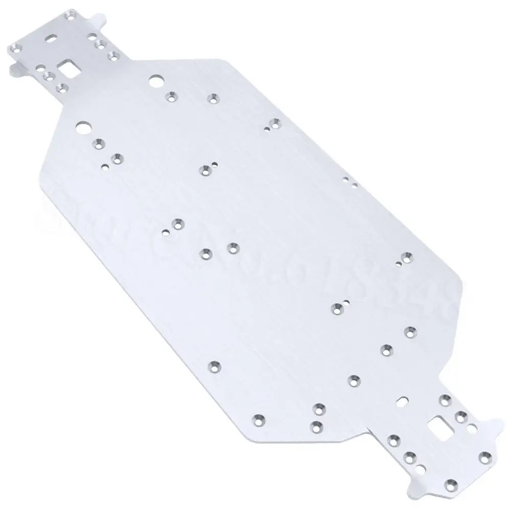 Sliver HSP 04001 металлическое алюминиевое шасси обновленные части для 1/10 RC багги XSTR Monster Truck BRONTOSAURUS 94111 Redcat вулкан EPX - Цвет: Sliver