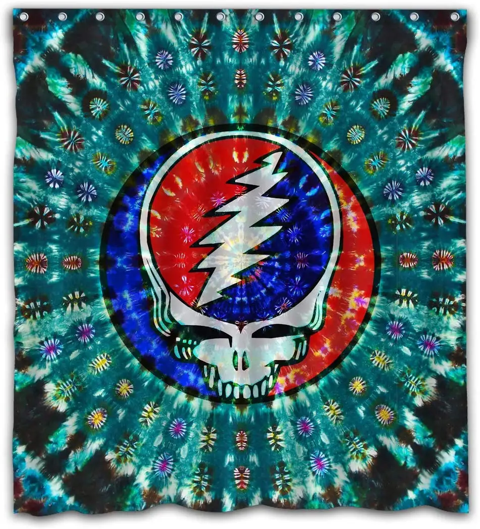 Индивидуальная яркая занавеска для душа в стиле рок-группы | Дом и сад