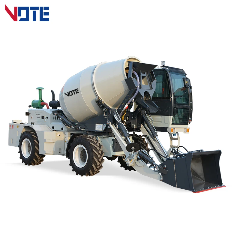 

VTCM-2600 Wheeled Hydraulic Self Loading Concrete Mixer Truck Can Automatically Load And Unload Materials