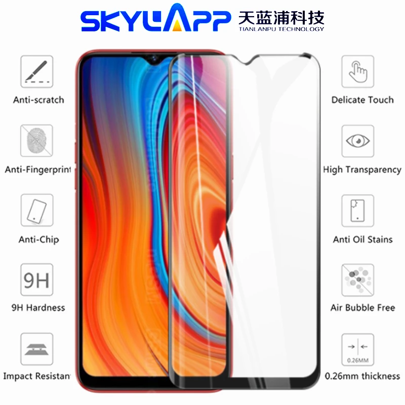 

Защитная пленка для мобильного телефона OPPO REALME C3I HD защитная пленка на весь экран с защитой от царапин Закаленное стекло Бесплатная доставк...